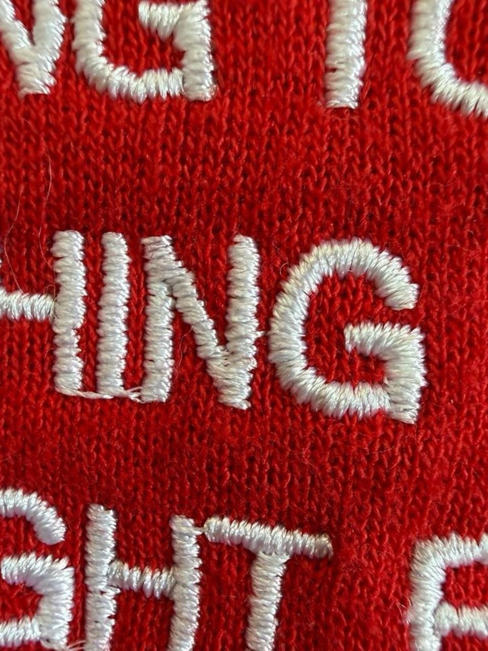 We’re Not Really Strangers Self-Love Red Hooded Sweatshirt - Picture 3 of 5